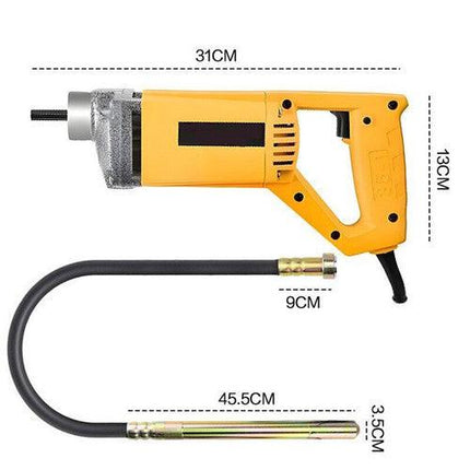 Portable Handheld Electric Concrete Cement Mixing Vibrator w/Flexible Hose MAX1800W.
