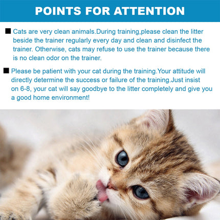 Cat Toilet Training System 3 Step Litter Kwitter Pet Training DVD Instruction.