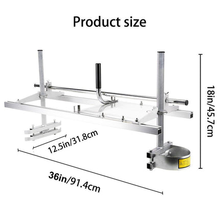 Chainsaw Mill For Saws 14"-36" Bar Furniture Making Wood Cutting Aluminum Steel.