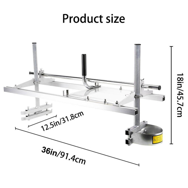 Chainsaw Mill For Saws 14"-36" Bar Furniture Making Wood Cutting Aluminum Steel.