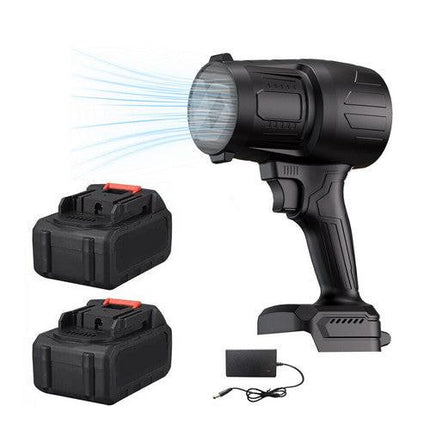 Stepless Cordless Leaf Blower w/2 Batteries Portable Handheld Turbo Jet Fan AU.
