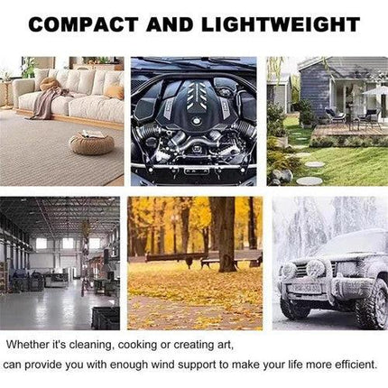 Stepless Cordless Leaf Blower w/2 Batteries Portable Handheld Turbo Jet Fan AU.