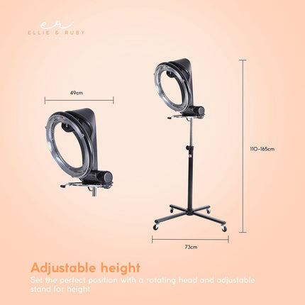 New Standing Hair Dryer Accelerator Colour 360 Rotating Halo Rolling Salon Equipment.