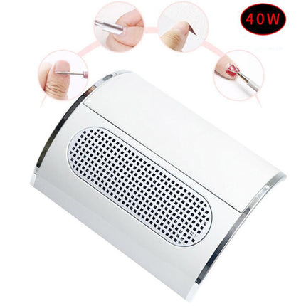 Nail Dust Collector Remover Fan Vacuum Cleaner 3 Fan Suction Manicure Machine.