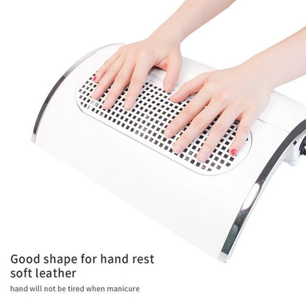 Nail Dust Collector Remover Fan Vacuum Cleaner 3 Fan Suction Manicure Machine.