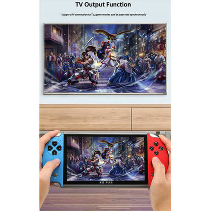 20000+ Retro Games 7 inch Handheld Game Consoles Portable Games Console X12 Plus.