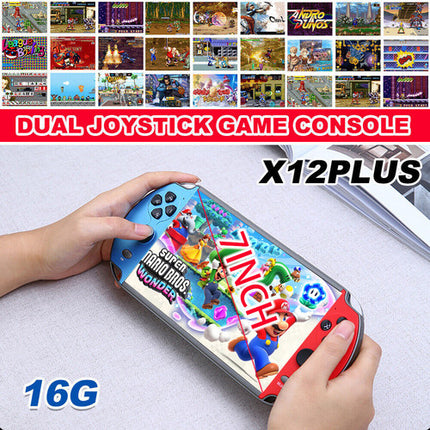 20000+ Retro Games 7 inch Handheld Game Consoles Portable Games Console X12 Plus.