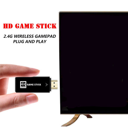 64G 15000+ Retro Classic Video Game Console Stick+2 Wireless Controller HDMI TV.