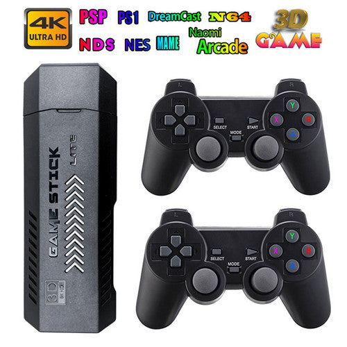 40000+ HD HDMI Pre-Loaded Retro Video Game Stick Console +2 Wireless Controller.