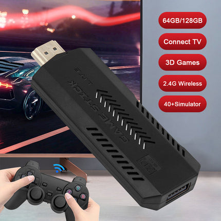 40000+ HD HDMI Pre-Loaded Retro Video Game Stick Console +2 Wireless Controller.
