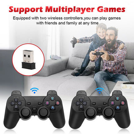 40000+ HD HDMI Pre-Loaded Retro Video Game Stick Console +2 Wireless Controller.
