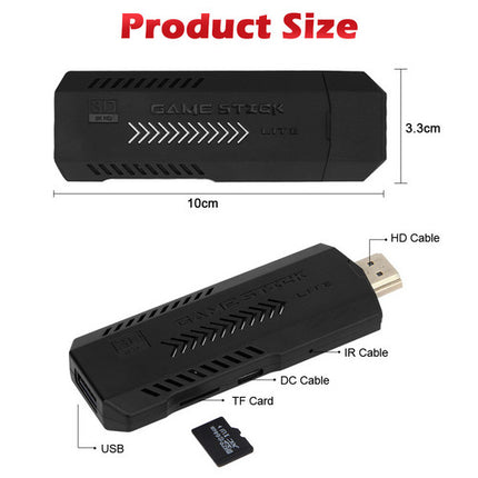 40000+ HD HDMI Pre-Loaded Retro Video Game Stick Console +2 Wireless Controller.