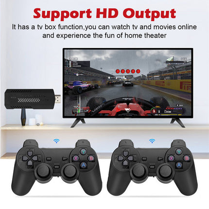 40000+ HD HDMI Pre-Loaded Retro Video Game Stick Console +2 Wireless Controller.