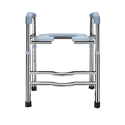 Upgrade 64-74cm Raised Toilet Seat Riser w/ Arms For Elderly Handicap Bathroom.