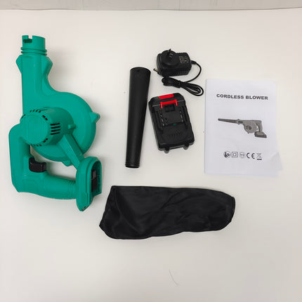 2-in-1 Cordless Electric Leaf Blower w/ 1 Battery Dust Remove Vacuum Cleaner Home Car.