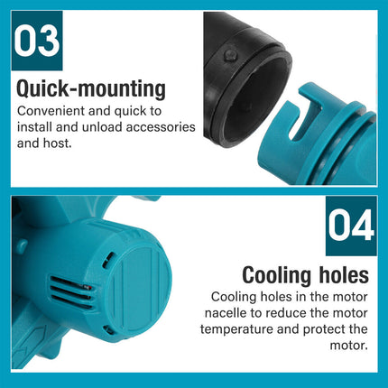 2-in-1 Cordless Electric Leaf Blower w/ 1 Battery Dust Remove Vacuum Cleaner Home Car.