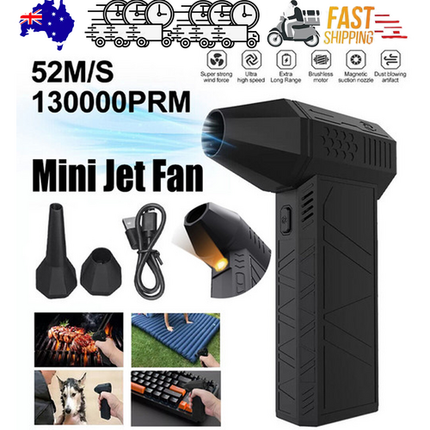 130000 RPM Powered  Mini Jet Fan Dry Fan Mini Blower Turbo Fan Multifunctional.