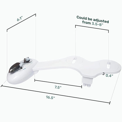 Toilet Bidet Seat Spray Hygiene Water Wash Clean Sanitation Bathroom Attachment.
