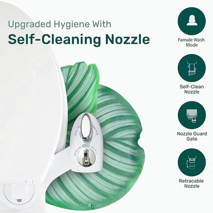 Toilet Bidet Seat Spray Hygiene Water Wash Clean Sanitation Bathroom Attachment.