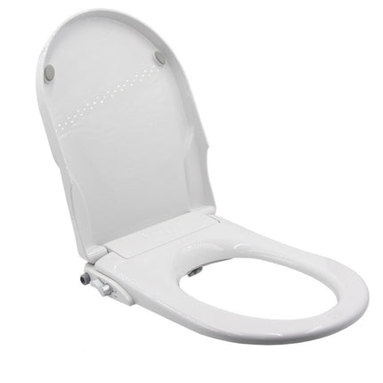 Non Electric Bidet Toilet Seat D Cover Bathroom Dual Nozzle Spray Water Wash.