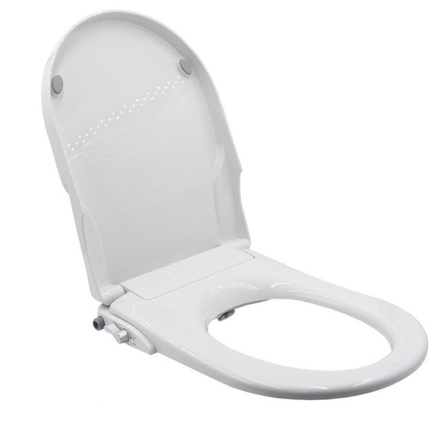 Non Electric Bidet Toilet Seat D Cover Bathroom Dual Nozzle Spray Water Wash.