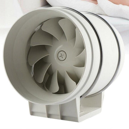 8" Inch Silent Extractor Fan Duct Hydroponic Inline Exhaust Vent Industrial.