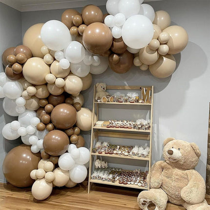 122X Coffee Balloon Arch Garland Kit Set Baby Shower Wedding Birthday Party Decor.