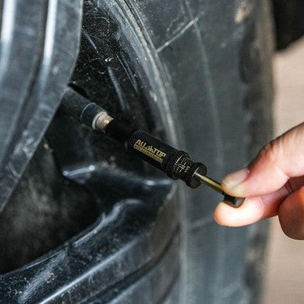 Adjustable Auto-Stop Tire Deflator Valve Kit 10-30 PSI 4PCS Screw-on for Offroad.