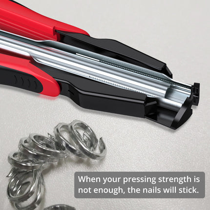 Hog Ring Gun C Clip Auto Feed Nailer Pliers+2500pcs Galvanised Steel Hogring Set.