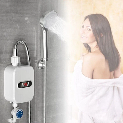 Mini Electric Instant Tankless Hot Water Heater Under Sink Shower Water System.