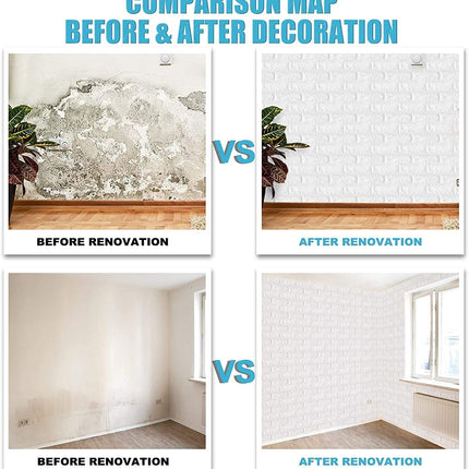 70CMx10M 3D Wall Paper Panel Foam Brick Self Adhesive Waterproof Wallpaper Sticker.