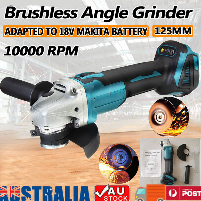 125mm Brushless Angle Grinder Cutting Machine Polisher For Makita 18V Battery.