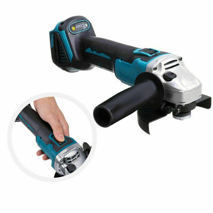 Brushless Cordless Angle Grinder With 2x Li-ion Battery Charger 125mm Combo Kit.