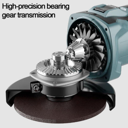 Brushless Cordless Angle Grinder With 2x Li-ion Battery Charger 125mm Combo Kit.
