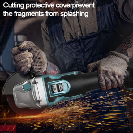 Brushless Cordless Angle Grinder With 2x Li-ion Battery Charger 125mm Combo Kit.