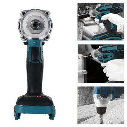 1/2" Cordless Impact Wrench Driver Brushless Rattle Gun For Makita 18V Battery.
