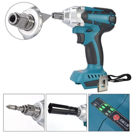 1/2" Cordless Impact Wrench Driver Brushless Rattle Gun For Makita 18V Battery.