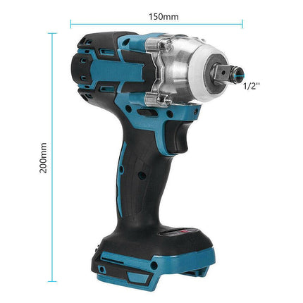 Cordless Electric Impact Wrench Brushless Rattle Gun 1/2" Driver +Large Battery.
