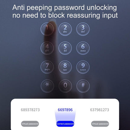 Tuya Home WIFI Smart Door Lock Biometric Fingerprint Smart Card Password Key USB.