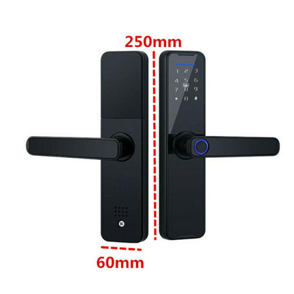 Tuya Home WIFI Smart Door Lock Biometric Fingerprint Smart Card Password Key USB.