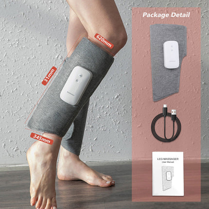 Leg Massager Heated Air Compression Foot Massage Calf Circulation Muscles Relax.