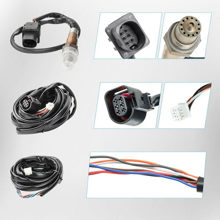 52mm AFR O2 UEGO Wideband Air Fuel Ratio Gauge Kit 30-0300 LSU 4.9 Probe Sensor.