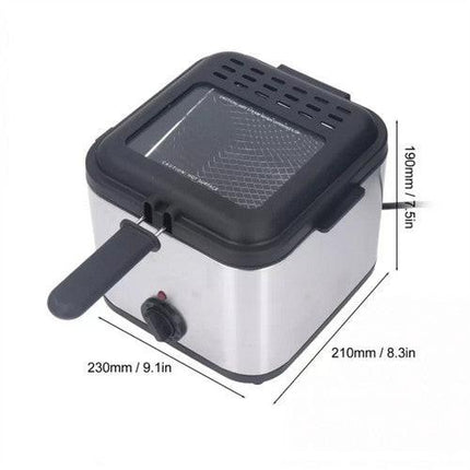 Electric Deep Fryer 2.5L French Frie Machine Oil Hot Pot Fried Chicken Grill.