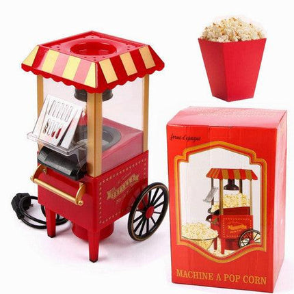 Electric Home Popcorn Machine Classic Car Corn Popper Maker For Kid Gift.