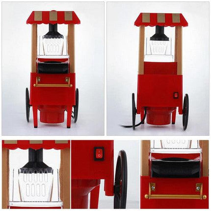 Electric Home Popcorn Machine Classic Car Corn Popper Maker For Kid Gift.