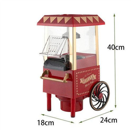 Electric Home Popcorn Machine Classic Car Corn Popper Maker For Kid Gift.