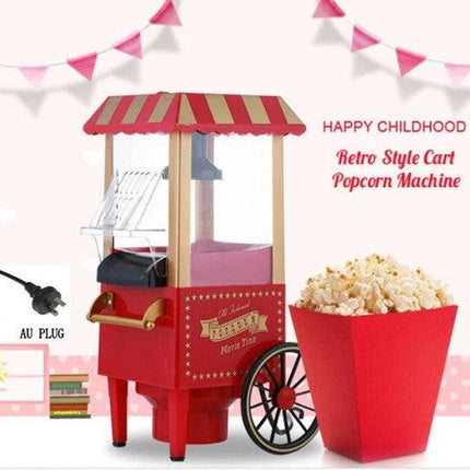 Electric Home Popcorn Machine Classic Car Corn Popper Maker For Kid Gift.