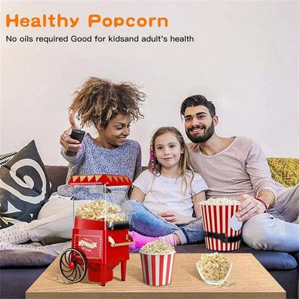 Electric Home Popcorn Machine Classic Car Corn Popper Maker For Kid Gift.
