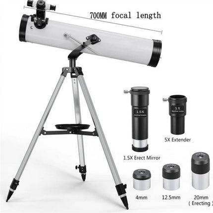 Pro Astronomical Telescope 114mm Aperture 875X Zoom HD High Resolution.