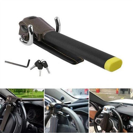 Car Steering Wheel Anti-theft Lock Foldable Anti-theft Security Car T-Lock.